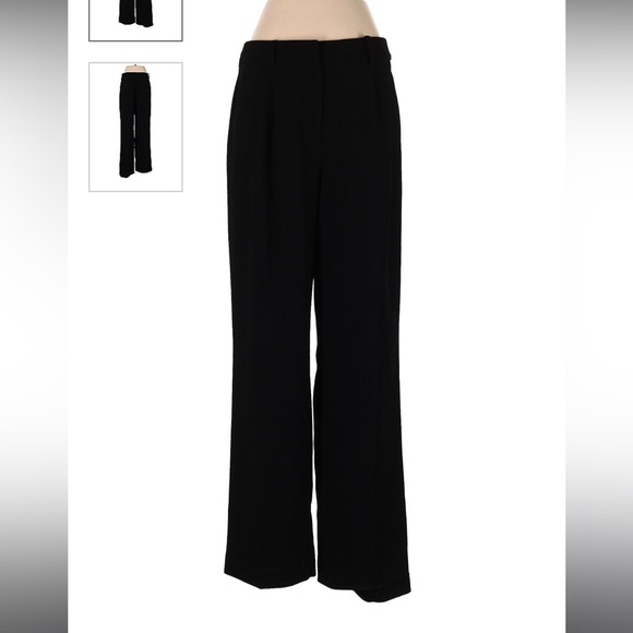 Nine West Pants - Nine West Black Wide Leg Dress Pant Size 12